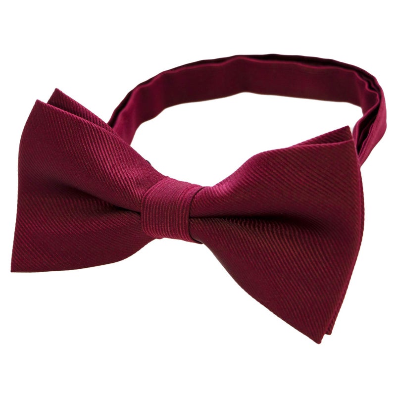 JEMYGINS Solid Color Bow Tie and Pocket Square With Cufflinks Sets for Men (burgundy) - Image 4